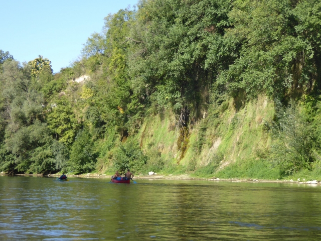 Nehmen Sie den prächtigen Fluss Panorama 