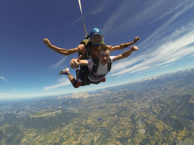 En pleine chute libre