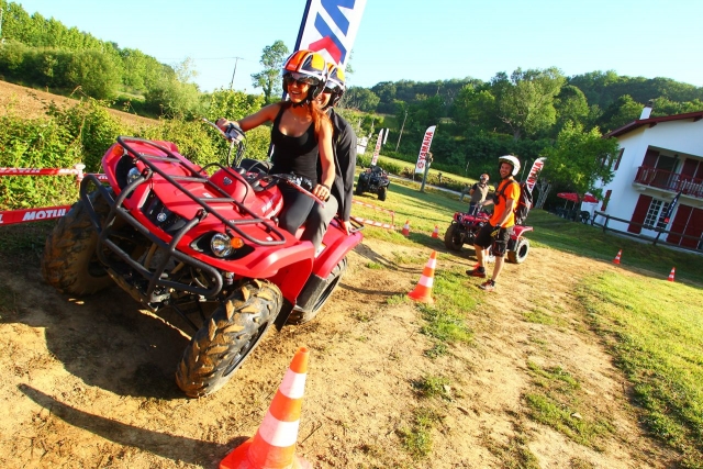 Départ pour la randonnée en quad