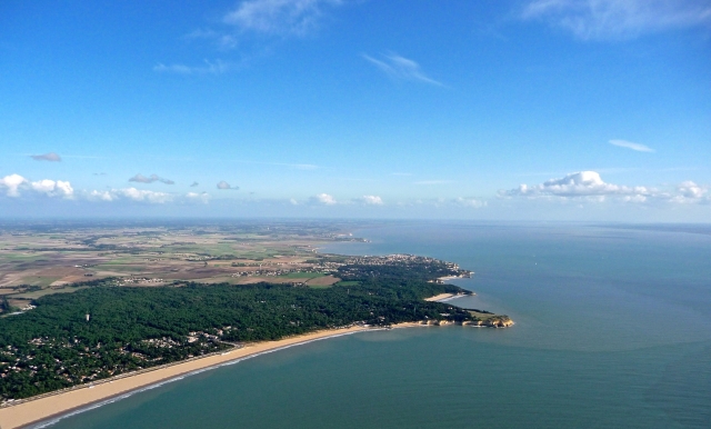 Plages de l'Atlantique depuis l'ULM