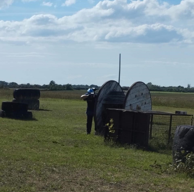  Paintball in der Mitte des Zentrums 