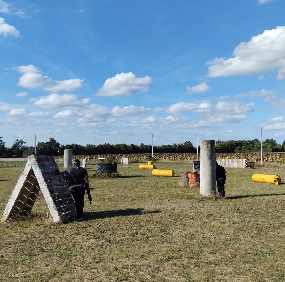 Paintball field with obstacles Paintball field with obstacles