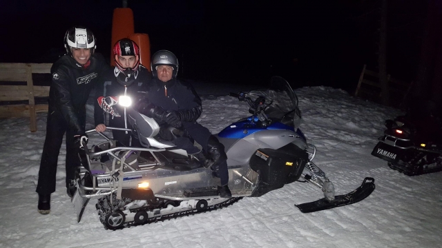  Ritorno dal giro in motoslitta ad Auron
