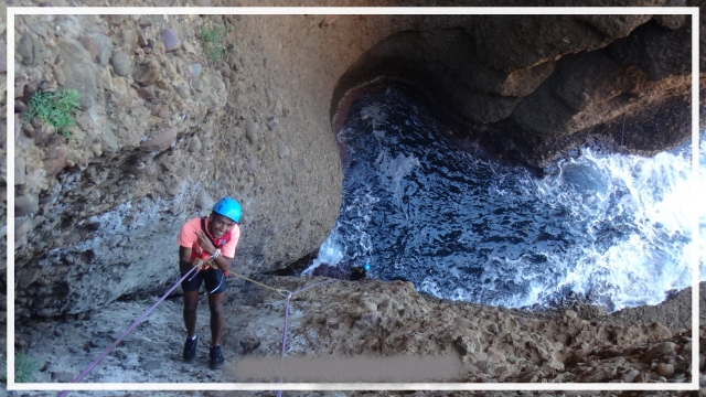 Escalar las rocas calizas del Sur 