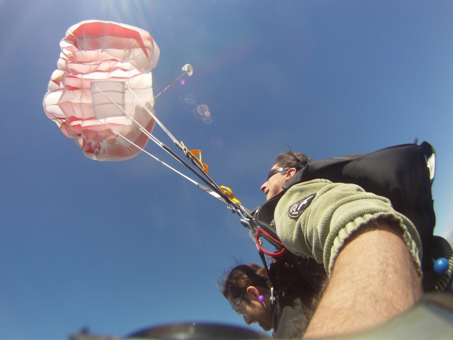 Ouverture du parachute