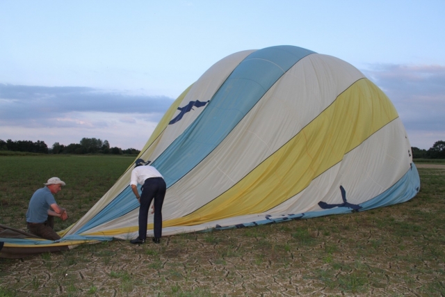  Das Ende des Abenteuers, Entleeren des Ballons 