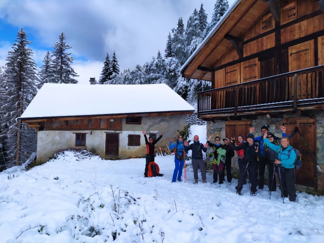  Caminhadas com raquetes de neve em grupo 