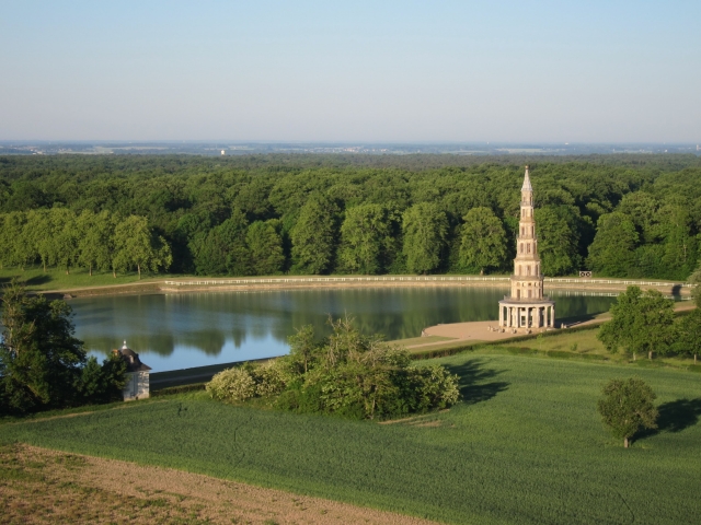 Jardin parcouru en hélicoptère