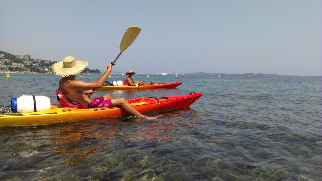 Départ pour une demi-journée de kayak