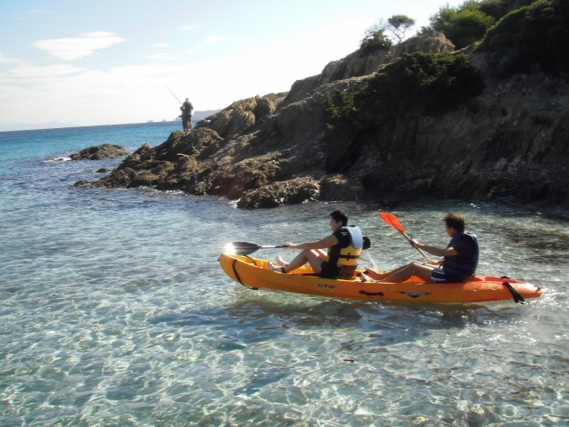 Un kayak biplace à La Ciotat