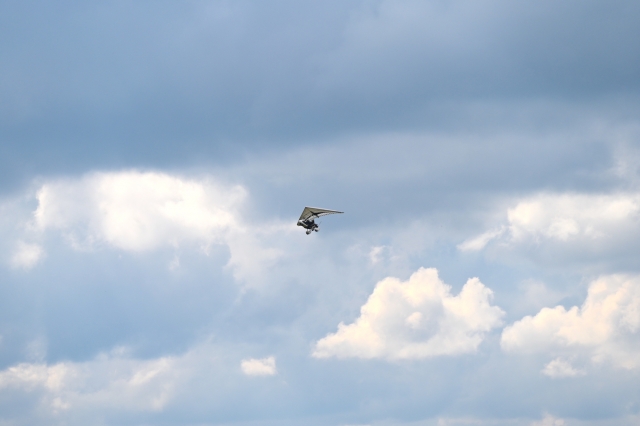  在空中