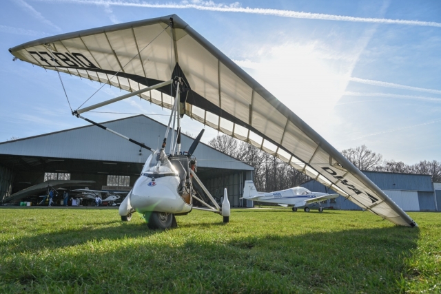 L'ULM pronto al decollo 