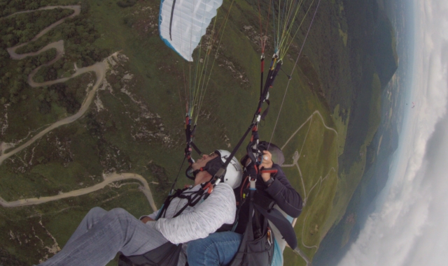 Parapente biplace