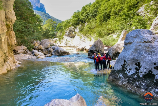 Caminata acuática en Verdon Gorges 