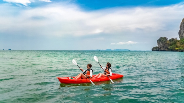 Kayak de mer en famille