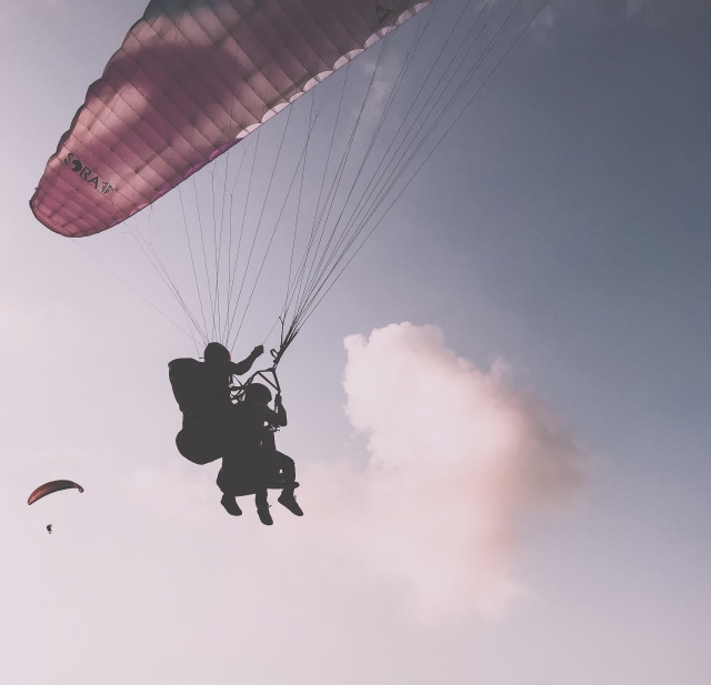  Among the clouds with your instructor 
