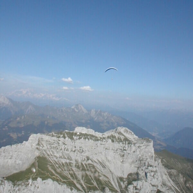 Vol à bord de parapente