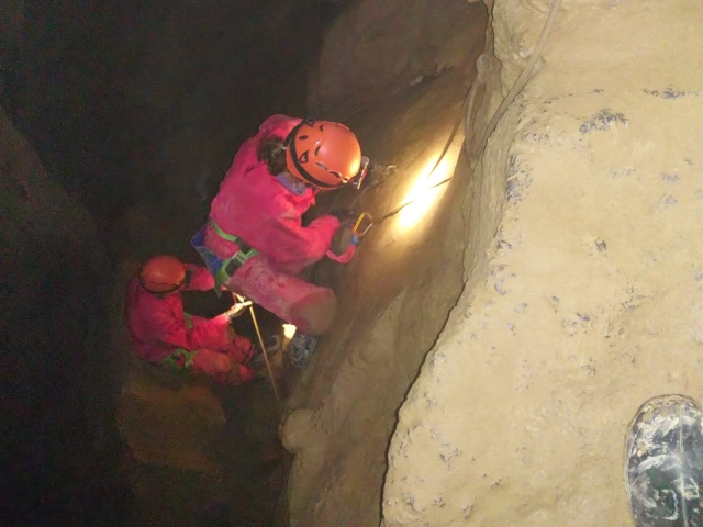 Descente en rappel