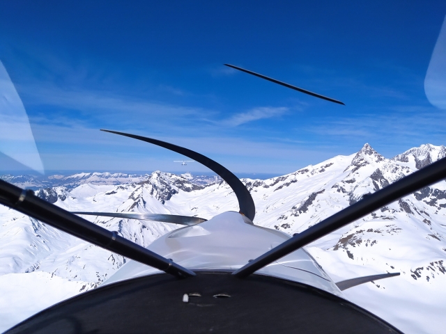  View of the snow-covered mountains 