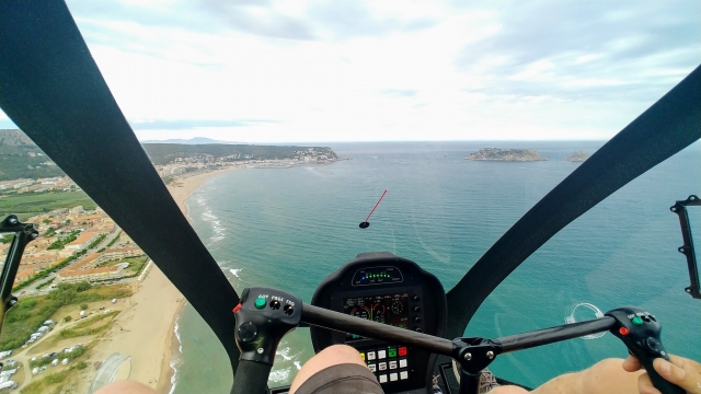 Vue depuis l'hélicoptère