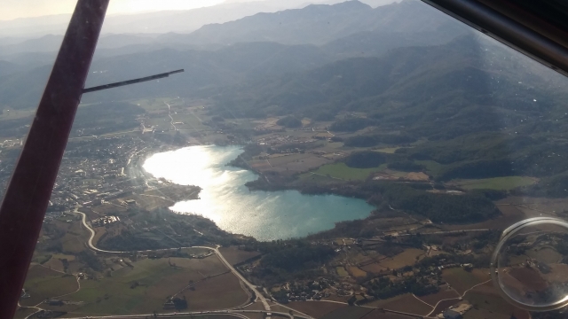 Vue sur les paysages catalans