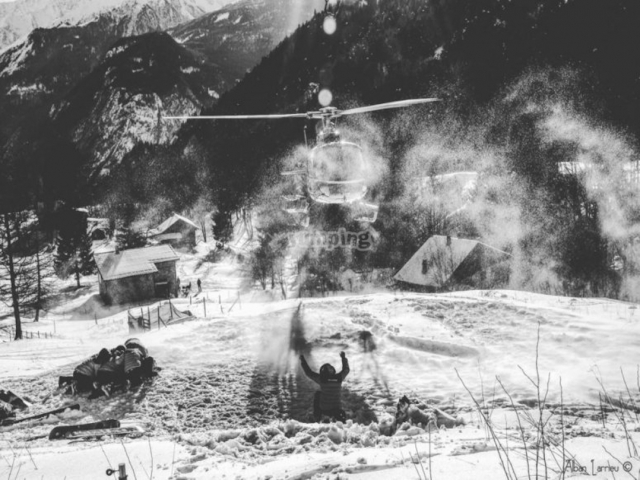  Heliskiing auf der Alpe de l'Huez 
