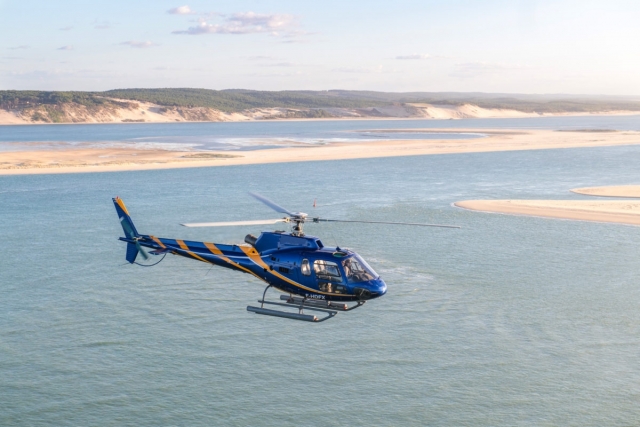  Außergewöhnlicher Helikopterflug in der Gironde 