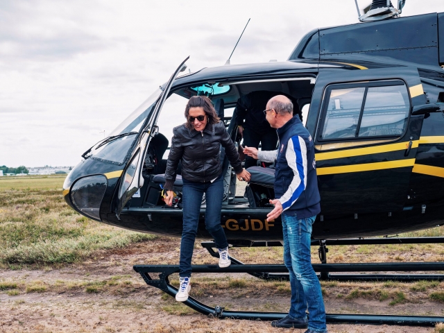  Ende des Entdeckungsfluges mit dem Hubschrauber 
