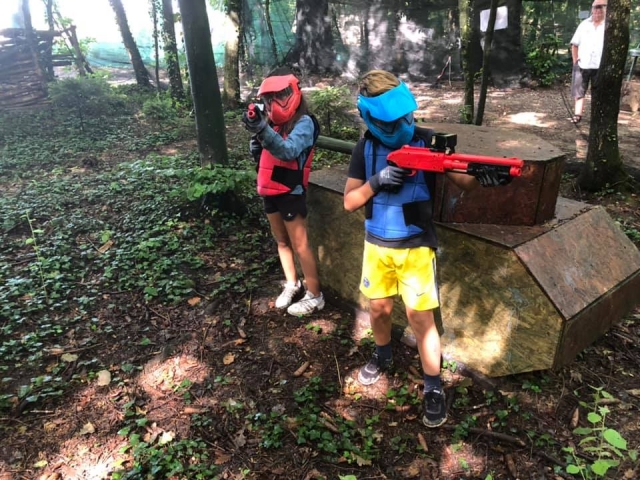 Paintball game for children 