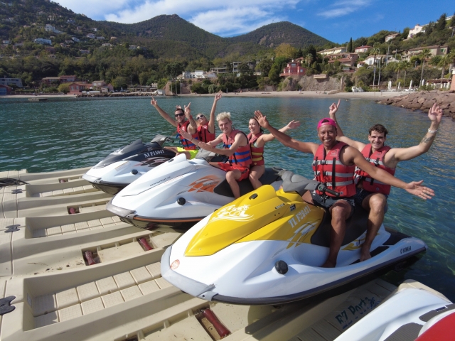 Es geht los zur Jetski-Fahrt 