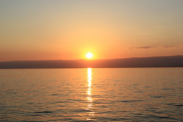  Sunset over the sea 