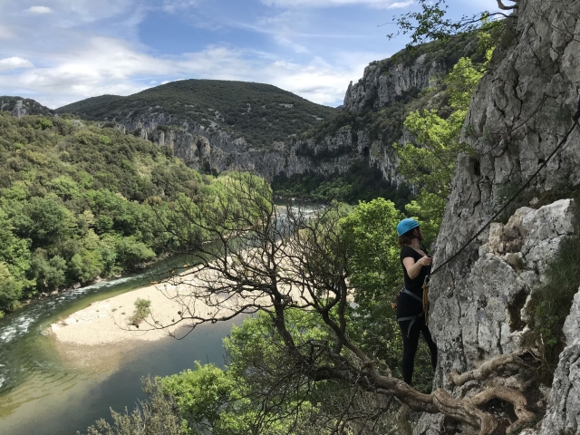 Via Cordata aux gorges de l'Ardèche