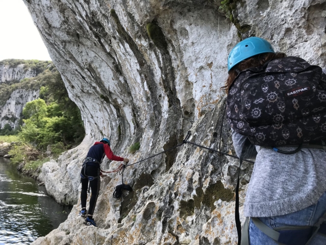 Itinéraire de Via Cordata au bord de l'Ardèche
