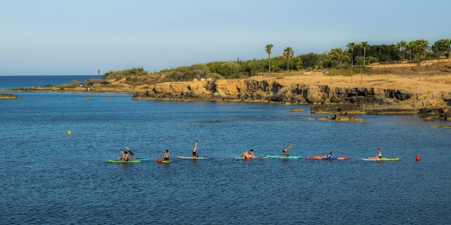 Moment de relaxation en Stand Up Paddle