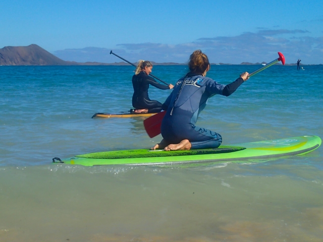  Departure for a Stand Up Paddle outing 