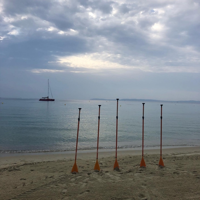 La plage de Saint Clair au Lavandou
