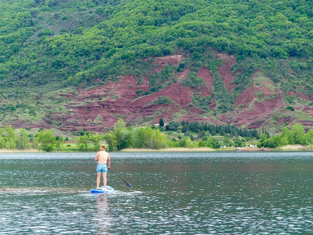  Moment of total tranquility aboard the Stand Up Paddle 