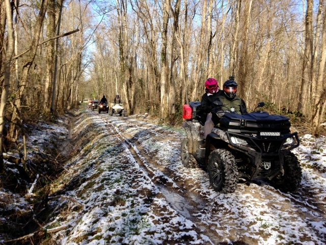  Quad hike in winter in the Paris region 