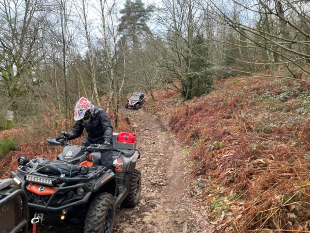  Quad outing in the middle of the forest