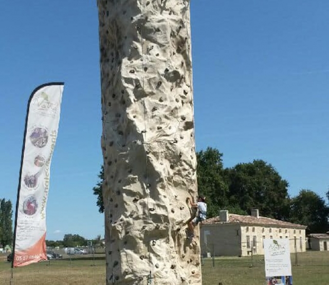 Mur d'escalade mobile vers Bordeaux