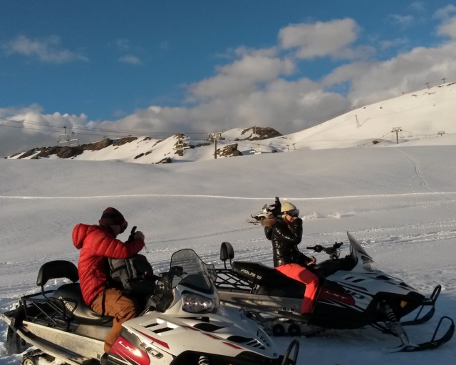 Pause admiration de La Plagne
