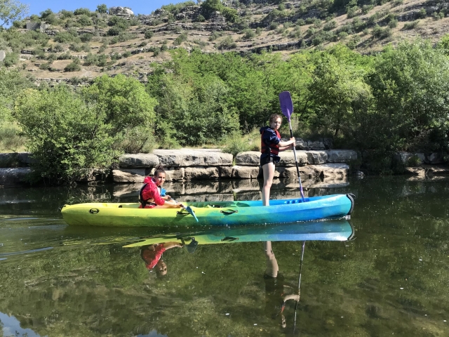 Couple sur son canoë