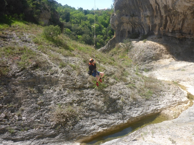 Descente en rappel de 10 mètres