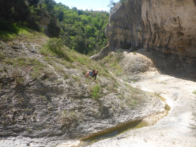 Paysage du canyon sec