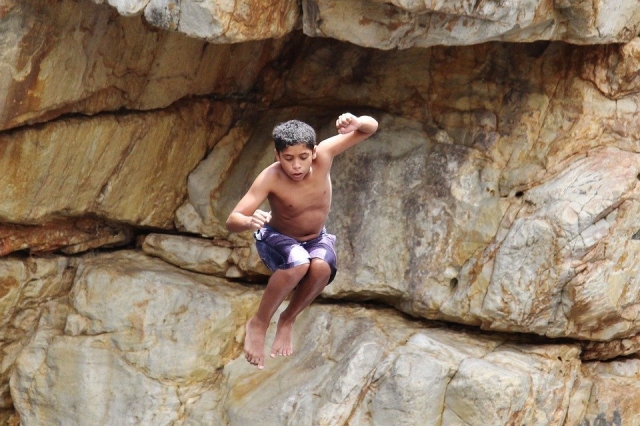 Saut à la fin de l'activité