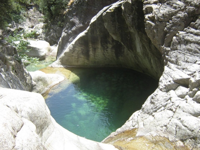 Aguas claras del cañón 