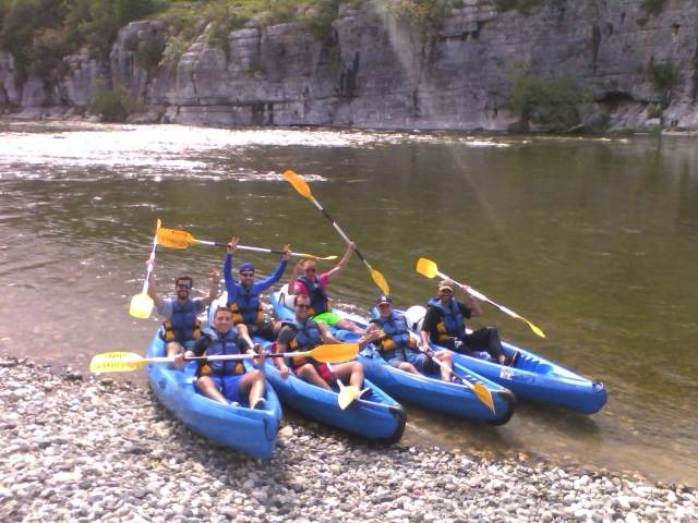 Découverte des paysages de l'Ardèche en kayak