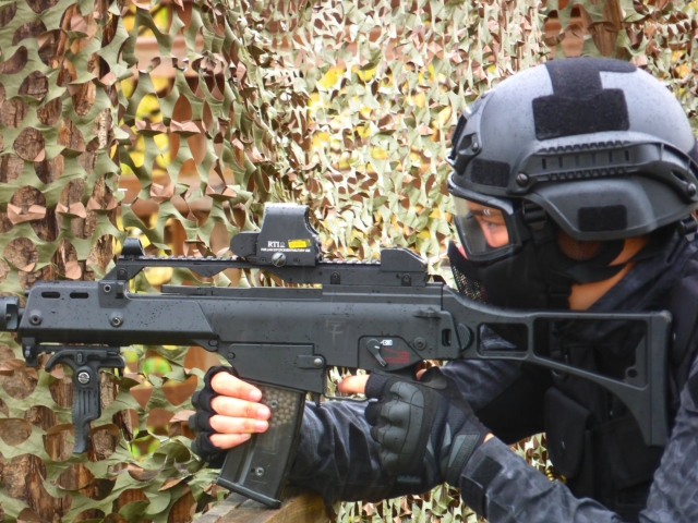 Airsoft player 