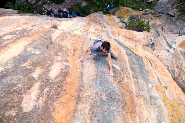  Climbing the cliff