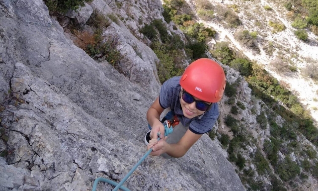 Child abseiling 
